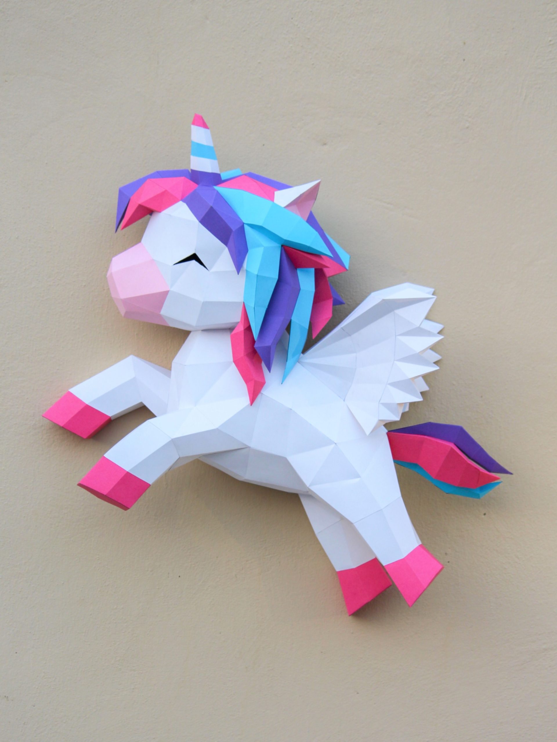 Unicorn Papercraft Template Free - Free Printable Templates